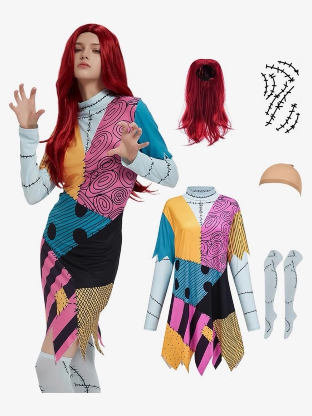 🎃 Sally NBC Halloween Costume women’s size XL NWT!